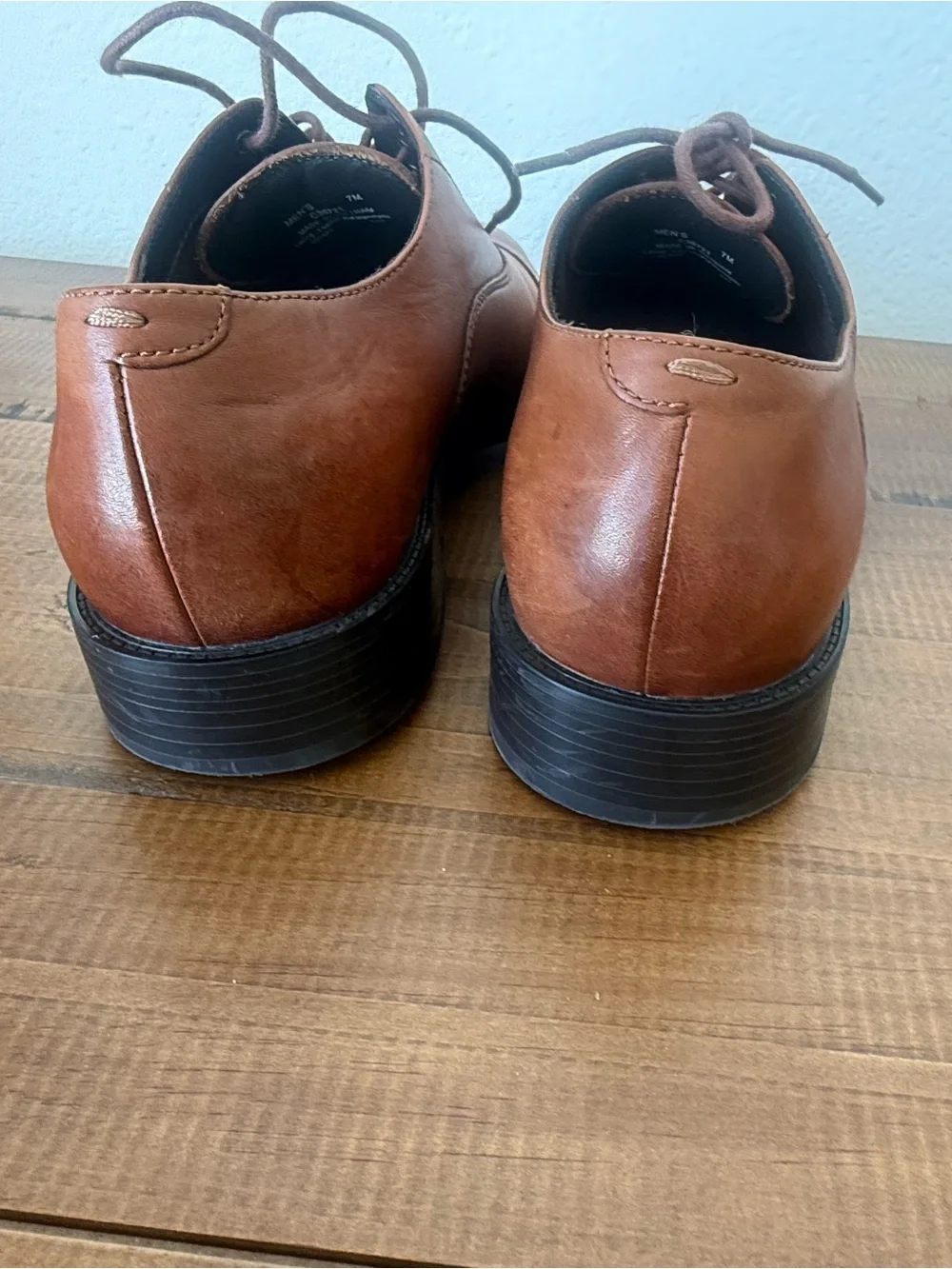 Cole Haan Cognac Leather Cap-Toe Oxford